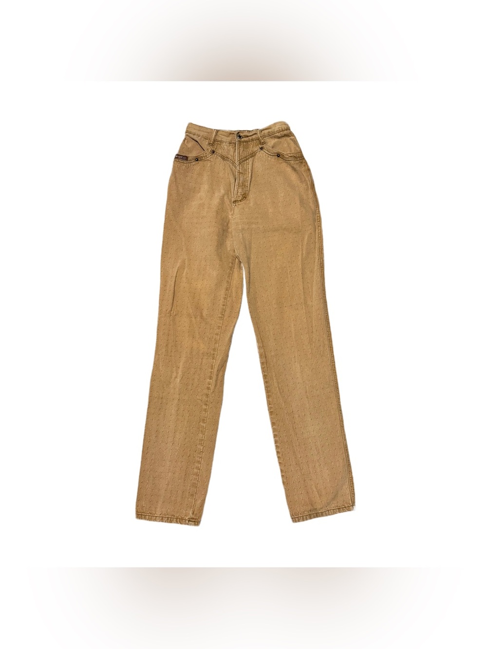 Vintage Blaze Bareback Riding Jeans Women's 24 High Waisted Tan Dots Western